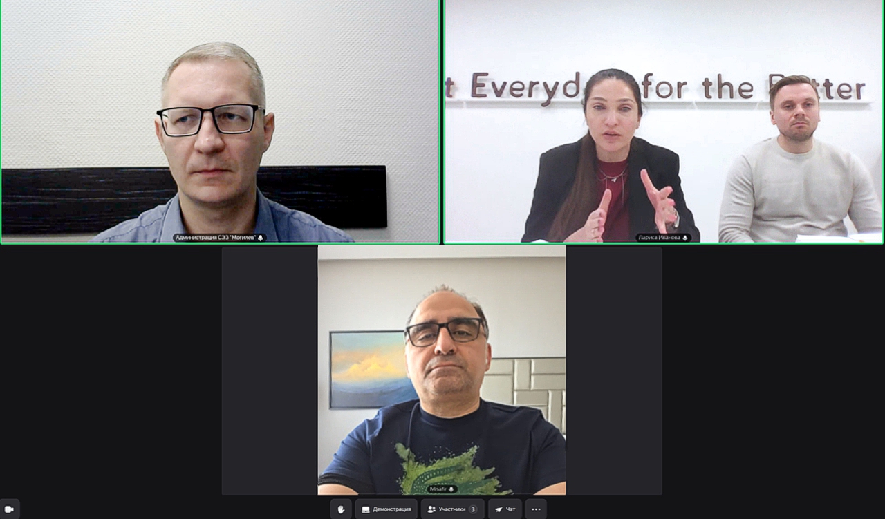 A series of online meetings were held between representatives of Mogilev FEZ resident companies and Hakan Genis, the information representative of the Mogilev FEZ administration in the Republic of Turkey.